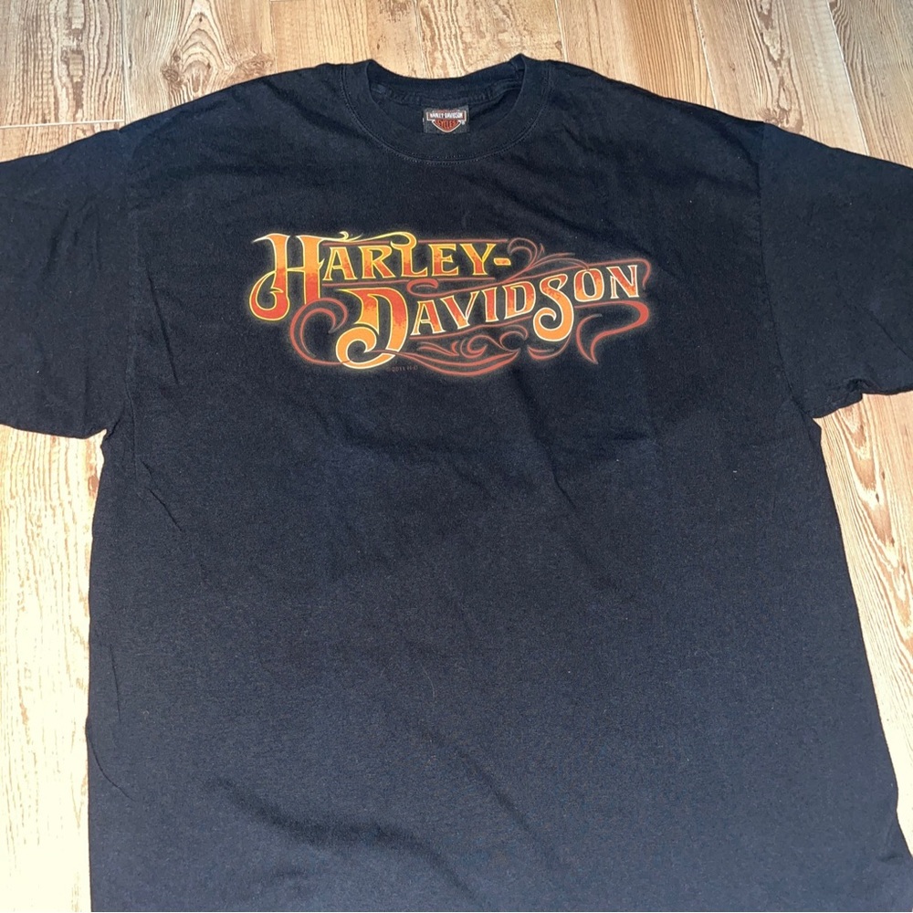 Harley Davidson Motorcycles Shirt XL - Deadwood South Dakota HANES BEEFY